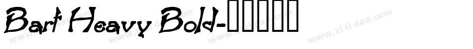 Bart Heavy Bold字体转换